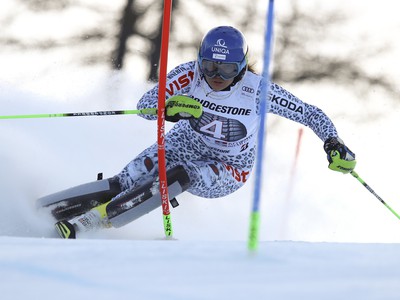 Veronika Velez Zuzulová počas prvého kola slalomu SP v talianskom Sestriére