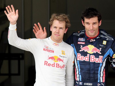 Sebastian Vettel a Mark Webber
