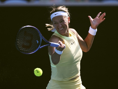 Bieloruská tenistka Victoria Azarenková počas prvého kola Australian Open 2024