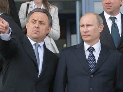 Vitalij Mutko a Vladimir Putin