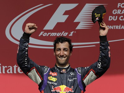 Daniel Ricciardo na stupni