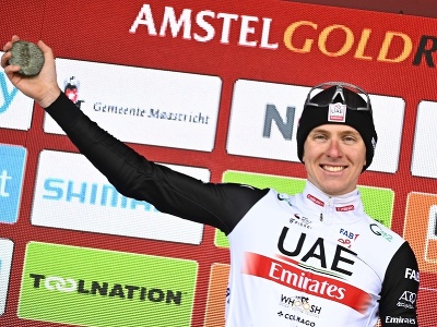 Tadej Pogačar po triumfe na Amstel Gold Race