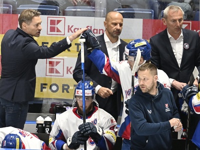 Vľavo hore tréner slovenskej