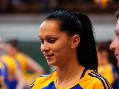 Daniela Rojková s predzápasovým úsmevom