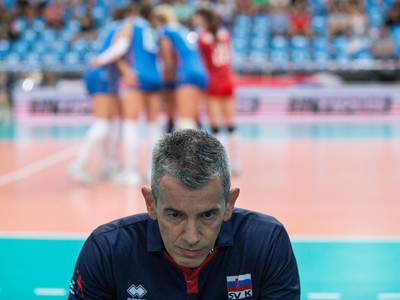 Tréner slovenskej volejbalovej reprezentácie žien Marco Fenoglio
