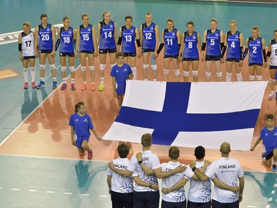 Volejbalistky Fínska pred súbojom so Slovenskom