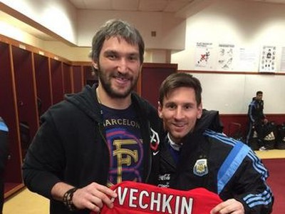 Alexander Ovečkin a Lionel Messi