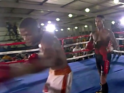 Dezorientovaný boxer, ktorý boxuje