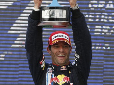 Mark Webber si užíva víťazný pocit