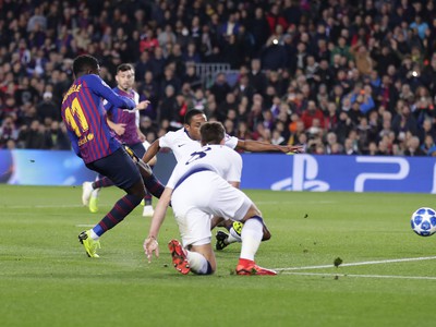 Ousmane Dembélé strieľa vedúci gól Barcelony