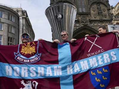 Fanúšikovia West Hamu v Prahe
