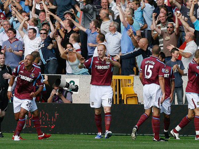 west ham united, Wolverhampton Wanderers, anglicko, futbal, 15.8.09