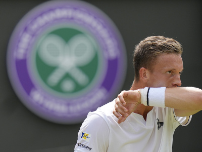 Jiří Lehečka počas osemfinále Wimbledonu