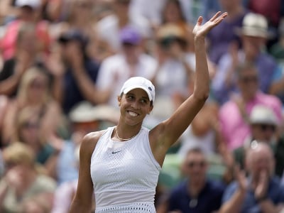 Američanka Madison Keysová oslavuje postup do štvrťfinále Wimbledonu