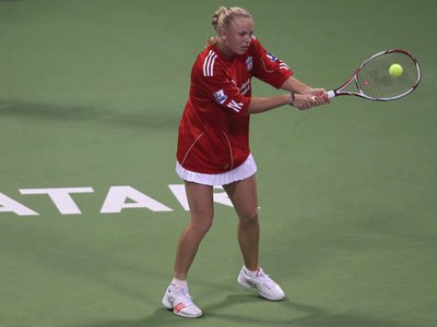 Caroline Wozniacka v drese Liverpoolu