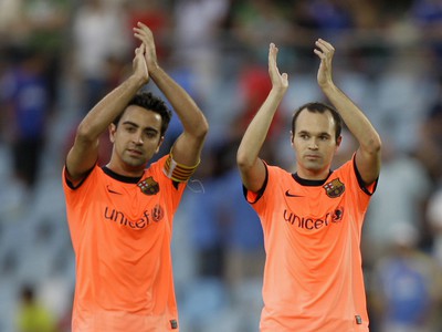 Xavi a Alexander Iniesta
