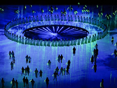 Momentky zo záverečného ceremoniálu ZOH v Pekingu