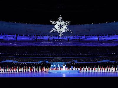 Momentky zo záverečného ceremoniálu ZOH v Pekingu