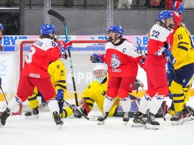 Radujúce sa české hokejistky