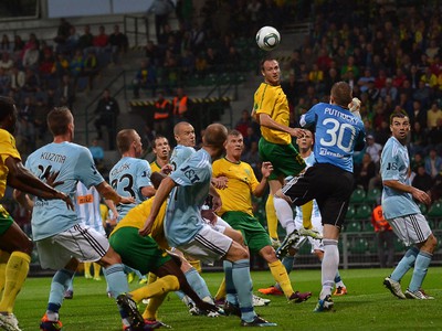Situácia pred bránkou Slovan Bratislava