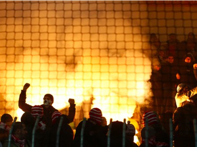 Fanúšikovia Spartaka Moskva v Žiline