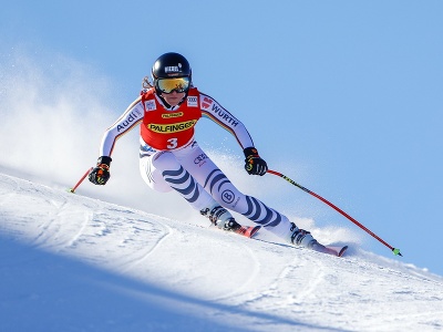 Nemka Kira Weidleová počas zjazdu Svetového pohára alpských lyžiarok v rakúskom Zauchensee