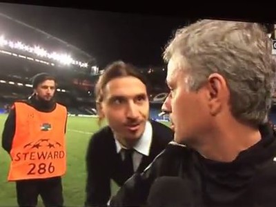 Zlatan Ibrahimovič a José Mourinho