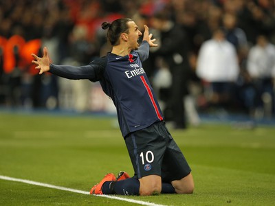 Zlatan Ibrahimovič a jeho gólová radosť
