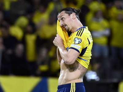 Zlatan Ibrahimovič v drese Švédska