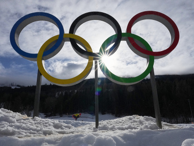 Olympijské kruhy v talianskom