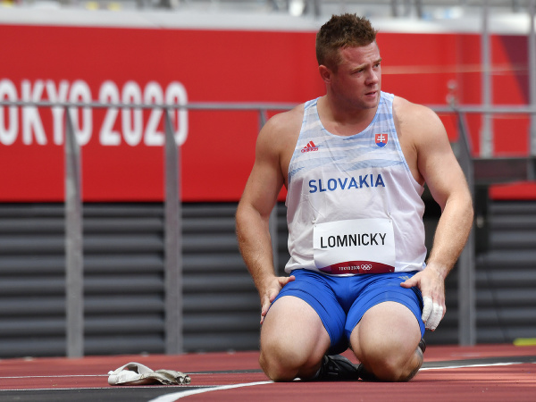 Slovenský kladivár Marcel Lomnický v kvalifikácii počas XXXII. letných olympijských hier v Tokiu