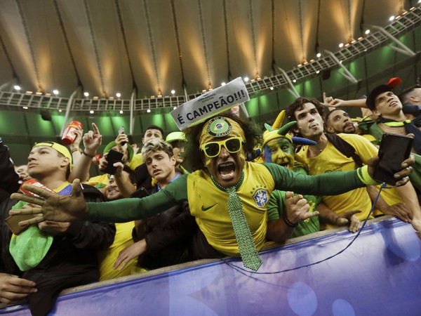 Brazílski fanúšikovia počas Copa América