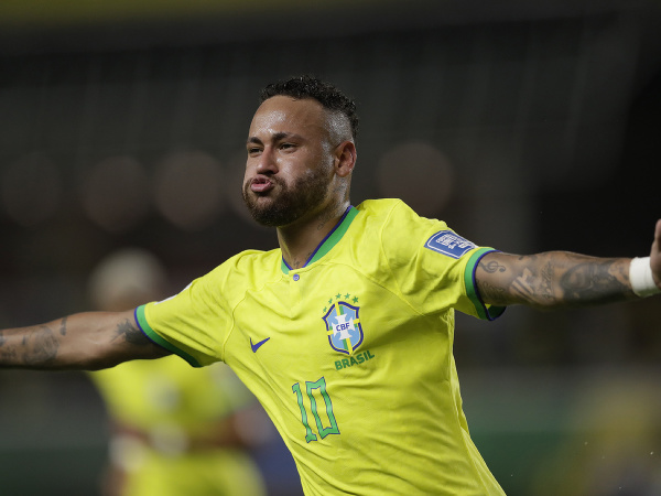 Neymar oslavuje strelený gól
