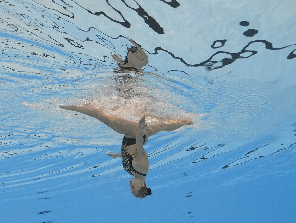Slovenská akvabela Viktória Reichová vo finále voľného sóla na MS v plaveckých športoch v katarskej Dauhe