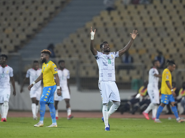 Daniel Amartey oslavuje víťazný gól Ghany