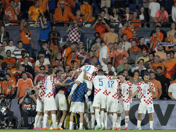 Chorvátski futbalisti sa radujú