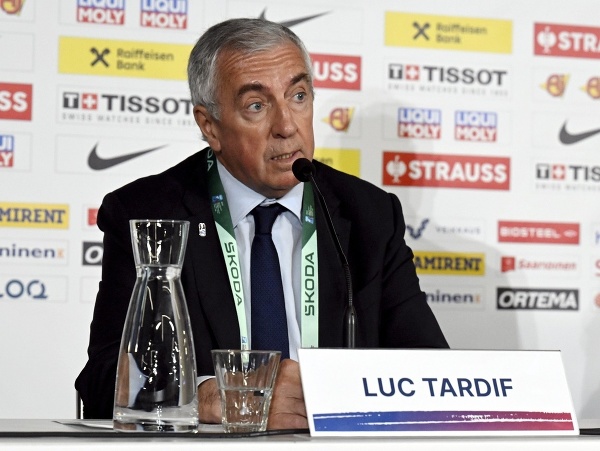 Šéf IIHF Luc Tardif