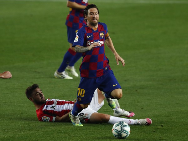 Lionel Messi a Unai Lopez