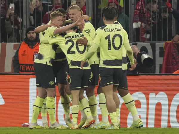 Futbalisti Manchestru City sa tešia z gólu do siete Bayernu Mníchov
