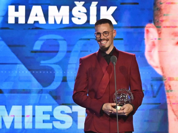 Na snímke slovenský futbalista Marek Hamšík, ktorý skončil na 3. mieste v ankete Futbalista roka 2022