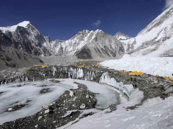 Základný tábor Mount Everestu v Nepále