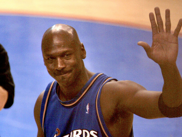 Michael Jordan v drese Washingtonu Wizards