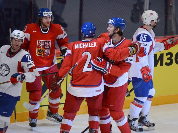 Gólové oslavy hokejistov Česka