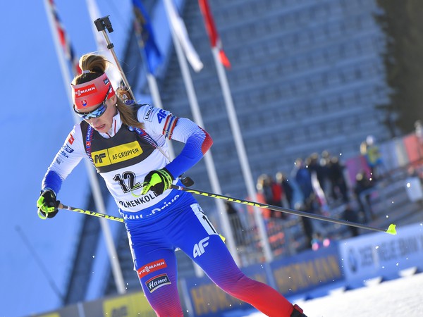 Na snímke slovenská biatlonistka Paulína Fialková na trati v šprinte žien na 7,5 km počas
