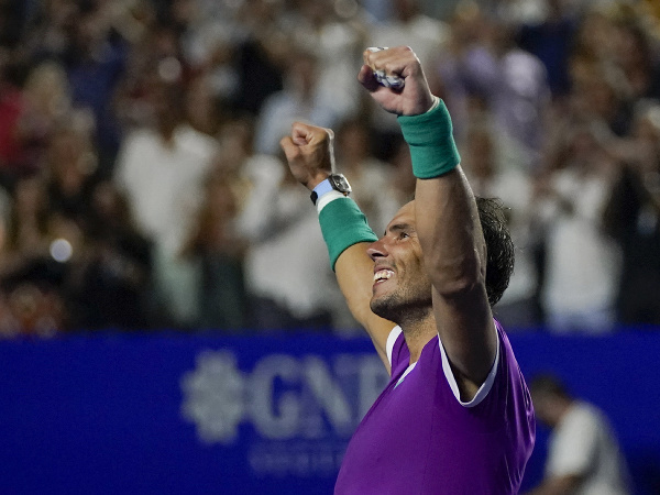 Španielsky tenista Rafael Nadal po víťazstve na turnaji ATP v mexickom Acapulcu