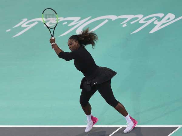 Serena Williamsová počas tréningu