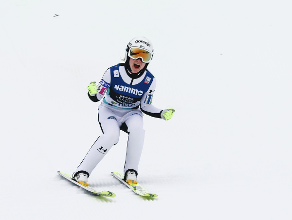 Slovinská skokanka na lyžiach Ema Klinecová vytvorila nový svetový rekord