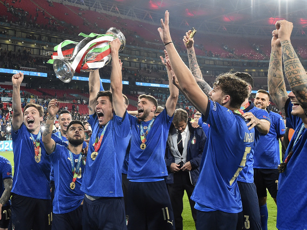 Oslavy talianskych futbalistov s