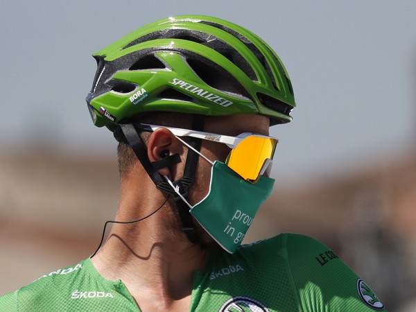Slovenský cyklista Peter Sagan v zelenom drese