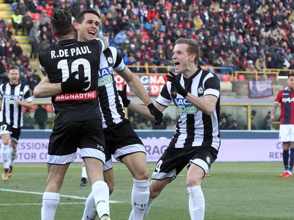 Hráči Udinese sa radujú po góle